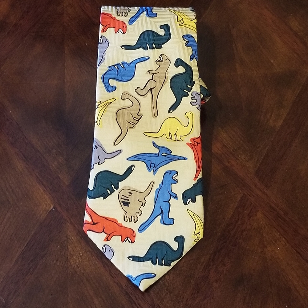 For kids neckwear dinosaur tie